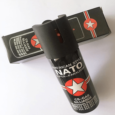 黑色NATO進(jìn)口防狼辣椒水噴霧